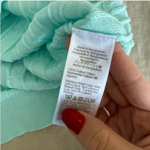 NWT J.Crew Factory Cable sweater shell - Picture 6 of 8